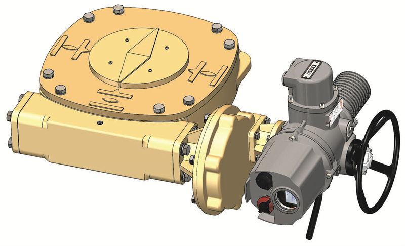 电动角行程齿轮箱